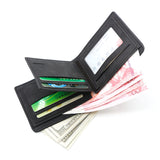 NNEDSZ Light Brown Men's Genuine Leather Bifold Wallet - Compact Design with Multiple Card Slots