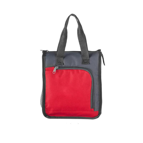 NNEDSZ Red Portable Insulated Lunch Bag for Office, Picnic, and Grocery Use