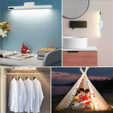 NNEDSZ White Rechargeable LED Desk Light with Adjustable RGB and Study Mode