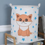 NNEDSZ Dog Canvas Laundry Storage Basket with Adorable Animal Designs