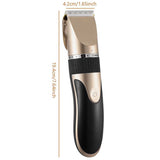 NNEDSZ Pink Rechargeable Pet Hair Clipper with Adjustable Blades