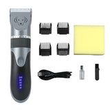 NNEDSZ Grey Rechargeable Pet Hair Clipper with Adjustable Blades