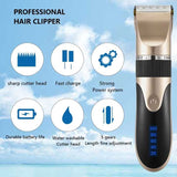 NNEDSZ Grey Rechargeable Pet Hair Clipper with Adjustable Blades