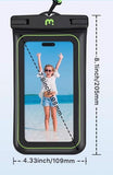 NNEDSZ Orange Floating Waterproof Phone Pouch - Secure and Durable