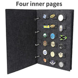NNEDSZ Felt Jewelry Display Book for Pin and Brooch Storage, Compact and Portable Organizer