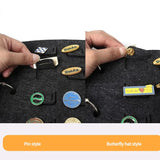 NNEDSZ Felt Jewelry Display Book for Pin and Brooch Storage, Compact and Portable Organizer