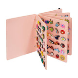 NNEDSZ Pink Felt Storage Book for Shoe Charms and Pin Collectibles, Durable Organizer