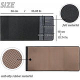 NNEDSZ Dark Grey Felt Couch Armrest Organizer - Multifunctional Storage Pouch