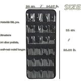 NNEDSZ Pink Hanging Felt Shoe Organizer with 24 Clear Pockets - Anti-Rust Metal Hanger Included, Perfect for Shoes, Toys, and Accessories