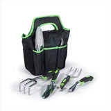 NNEDSZ Green 8-Piece Heavy-Duty Gardening Tool Set with Ergonomic Handles and Storage Bag