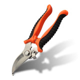 NNEDSZ Orange 8-Piece Heavy-Duty Gardening Tool Set with Ergonomic Handles and Storage Bag