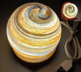 NNEDSZ Morning Light LED Planet Night Light with Wooden Base, USB Rechargeable