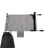 NNEDSZ Grey Portable Baby Changing Mat with Safety Straps