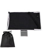NNEDSZ Black Portable Baby Changing Mat with Safety Straps