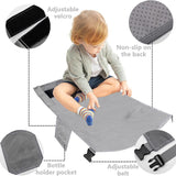 NNEDSZ Black Portable Baby Changing Mat with Safety Straps