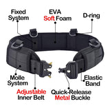 NNEDSZ Khaki Tactical Utility Belt with Adjustable Straps and Metal Buckle