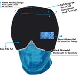 NNEDSZ Black Hot & Cold Therapy Gel Mask - Reusable, Soothing Facial and Head Relief Wrap