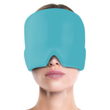 NNEDSZ Blue Hot & Cold Therapy Gel Mask - Reusable, Soothing Facial and Head Relief Wrap