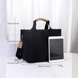 NNEDSZ Pink Stylish Canvas Briefcase Tote Bag with Large Capacity for Women