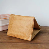 NNEDSZ Green Eco-Friendly Insulated Lunch Bag with Handle - Durable and Reusable