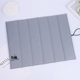 NNEDSZ Grey Portable Outdoor Folding Seat Cushion - 42cm x 32cm for Camping and Hiking