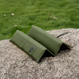 NNEDSZ Black Portable Outdoor Folding Seat Cushion - 42cm x 32cm for Camping and Hiking