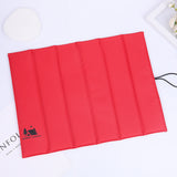 NNEDSZ Red Portable Outdoor Folding Seat Cushion - 42cm x 32cm for Camping and Hiking