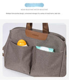 NNEDSZ Dark Grey Multi-functional Baby Diaper Bag with Changing Mat - Travel & Stroller-Friendly Design