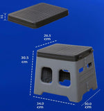 NNEDSZ Green Portable Folding Outdoor Toilet with Lid - Heavy Duty 150kg Capacity