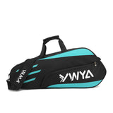 NNEDSZ Black Lightweight and Durable Badminton Racket Bag with Multi-Compartment Storage