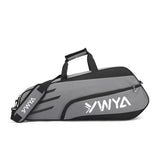 NNEDSZ Grey Lightweight and Durable Badminton Racket Bag with Multi-Compartment Storage
