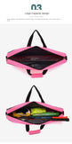 NNEDSZ Grey Lightweight and Durable Badminton Racket Bag with Multi-Compartment Storage