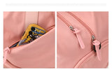 NNEDSZ Pink Stylish Gym Travel Bag with Shoe Compartment, Lightweight and Durable Design