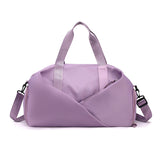 NNEDSZ Purple Stylish Gym Travel Bag with Shoe Compartment, Lightweight and Durable Design