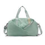 NNEDSZ Green Stylish Gym Travel Bag with Shoe Compartment, Lightweight and Durable Design