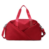 NNEDSZ Red Stylish Gym Travel Bag with Shoe Compartment, Lightweight and Durable Design