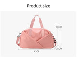 NNEDSZ Red Stylish Gym Travel Bag with Shoe Compartment, Lightweight and Durable Design