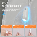 NNEDSZ 2 PCS LED Motion Sensor Toilet Night Light - 8-Color Adjustable Glow with Modern Design