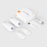 NNEDSZ 2 PCS LED Motion Sensor Toilet Night Light - 8-Color Adjustable Glow with Modern Design