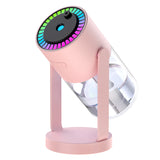 NNEDSZ Pink Starry Night Projector Humidifier - Night Light with Romantic Mist Effect