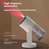 NNEDSZ Pink Starry Night Projector Humidifier - Night Light with Romantic Mist Effect