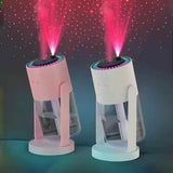 NNEDSZ Pink Starry Night Projector Humidifier - Night Light with Romantic Mist Effect