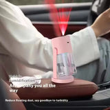 NNEDSZ Pink Starry Night Projector Humidifier - Night Light with Romantic Mist Effect