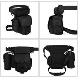 NNEDSZ Beige Outdoor Tactical Military Leg Bag - Durable Multi-Pocket Utility Waist Pack