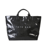 NNEDSZ Black Trendy Waterproof Tote Bag - Lightweight and Durable Carryall