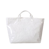 NNEDSZ White Trendy Waterproof Tote Bag - Lightweight and Durable Carryall
