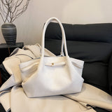 NNEDSZ Beige Elegant Suede Tote Bag - Soft and Stylish Handbag for Everyday Use