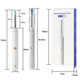 NNEDSZ White Smart Visual Ear Cleaner with 7 Silicone Tips and Type-C Charging Cable
