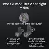 NNEDSZ Full Black Crosshair Night Vision Monocular Telescope for Astronomy and Outdoor Use
