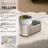NNEDSZ Yellow Portable Handheld Garment Steamer | Mini Steam Iron for Home & Dorm Use | Compact Clothes Steaming Iron